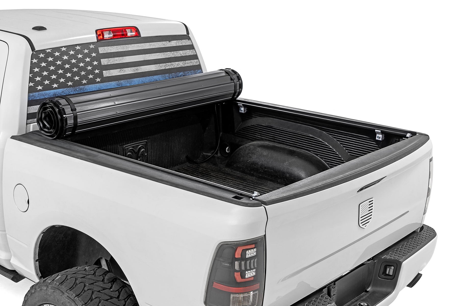 Hard Roll Up Bed Cover | 5'7" Bed | Ram 1500 (09-18)/2500 (09-26) view 2