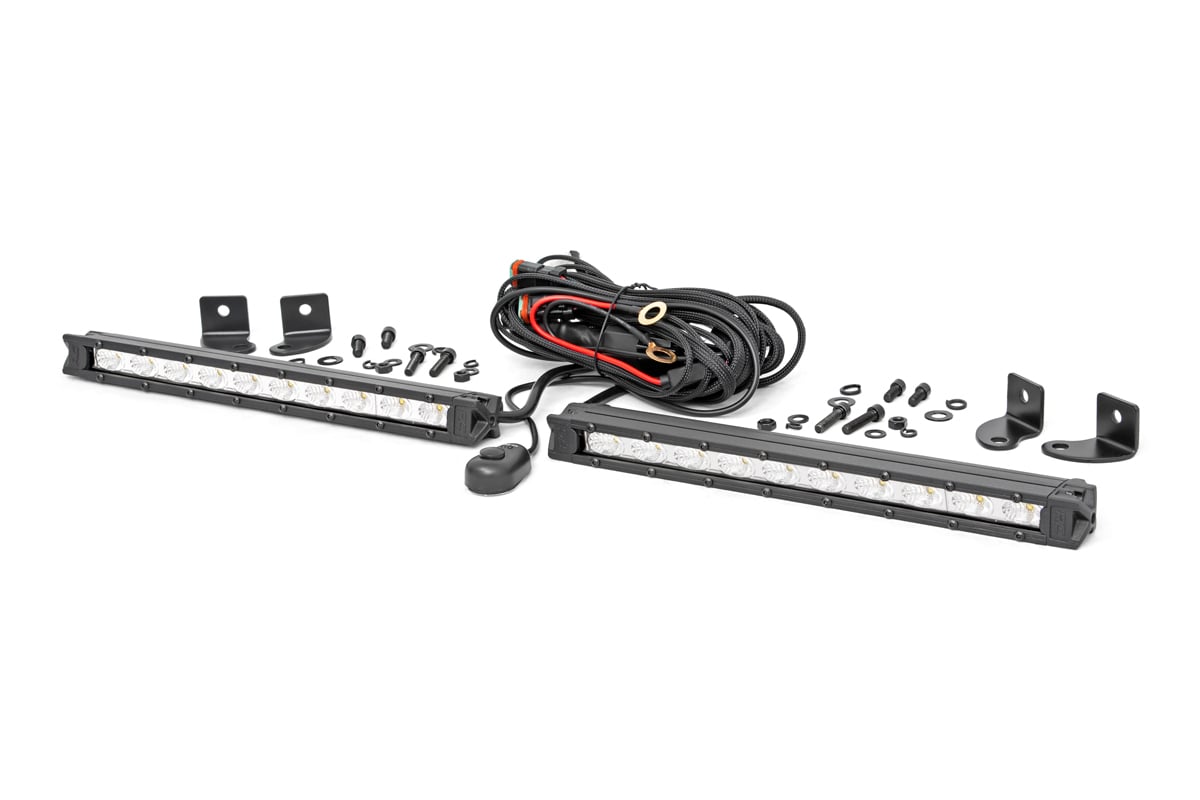 10 Inch Chrome Series LED Light Bar | Slim Line | Pair — view 2