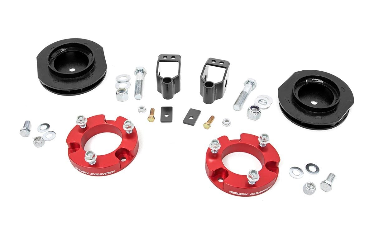 2 Inch Lift Kit | X-REAS | Red Spacers | Toyota 4Runner 2WD/4WD (2010-2024) — view 2