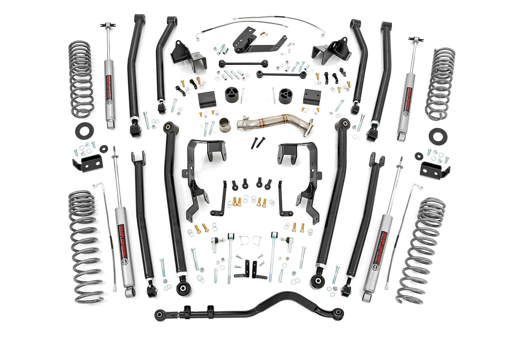 Rough Country 4 Inch Lift Kit | Long Arm | Jeep Wrangler Unlimited 4WD (2012-2018)