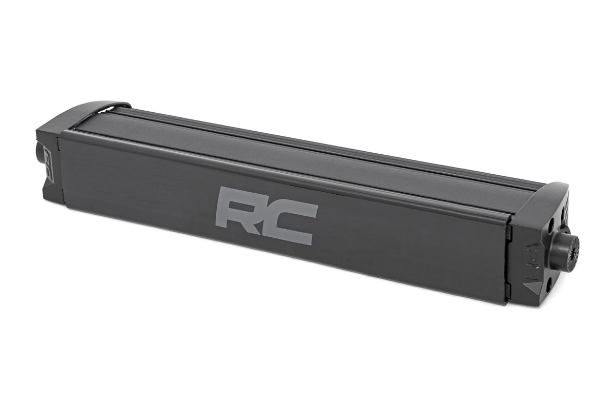 12 Inch Black Series LED Light Bar | Single Row | Amber DRL view 2