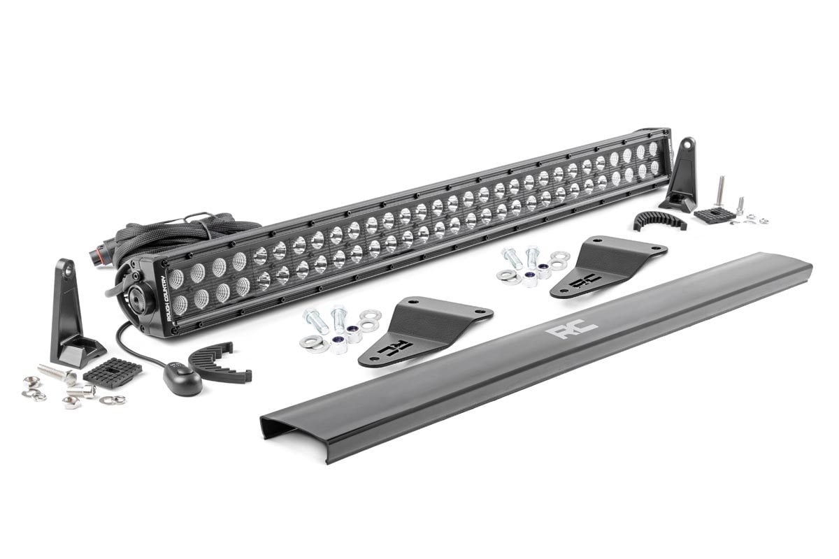 LED Light Kit | Bumper Mount | 30" Black Dual Row | Toyota 4Runner (14-20) — view 2