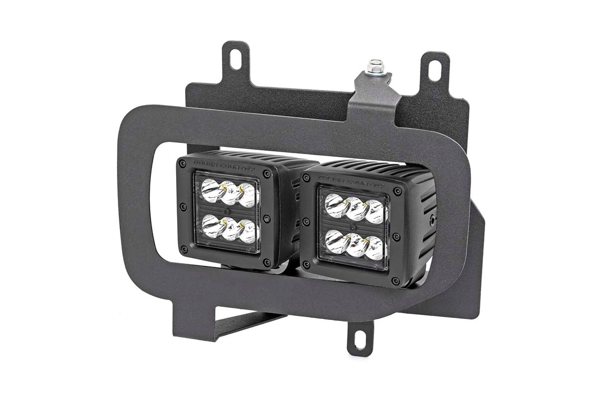 LED Light Kit | Fog Mount | Dual 2" Black Pairs | Flood | Ford F-150 (15-17) — view 2