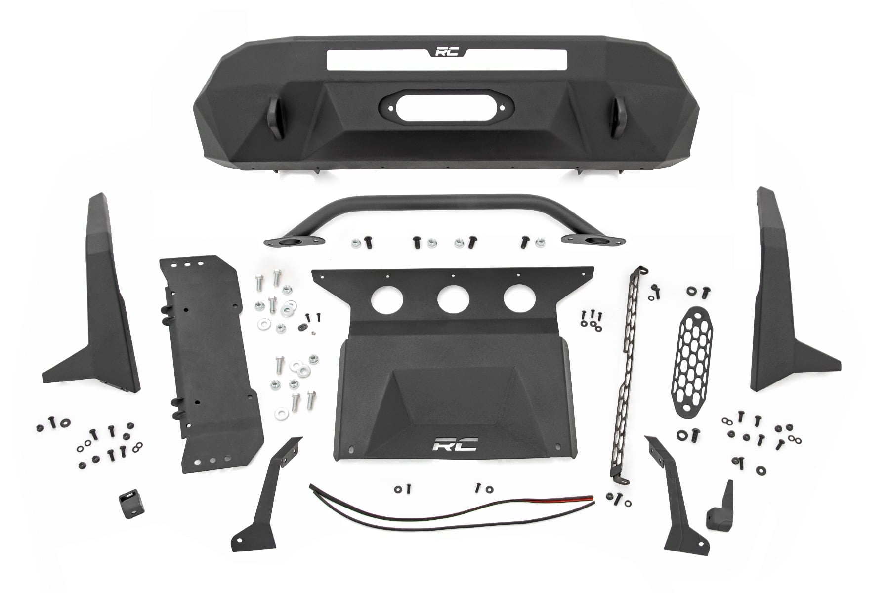 Front Bumper | High Clearance | 12000-Lb Pro Series Winch | Synthetic Rope Toyota Tacoma 4WD (16-23) — view 6