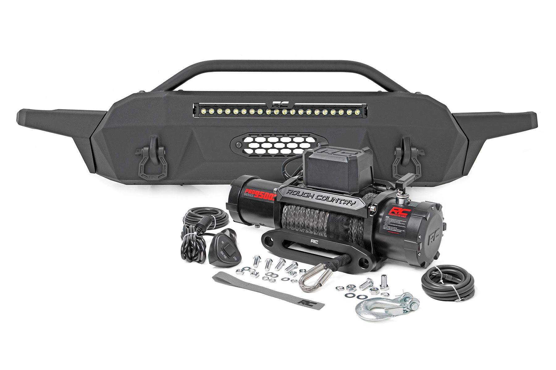 Front Bumper | Hybrid | 20" Blk LED | 95000S | Toyota Tacoma 2WD/4WD (16-23)