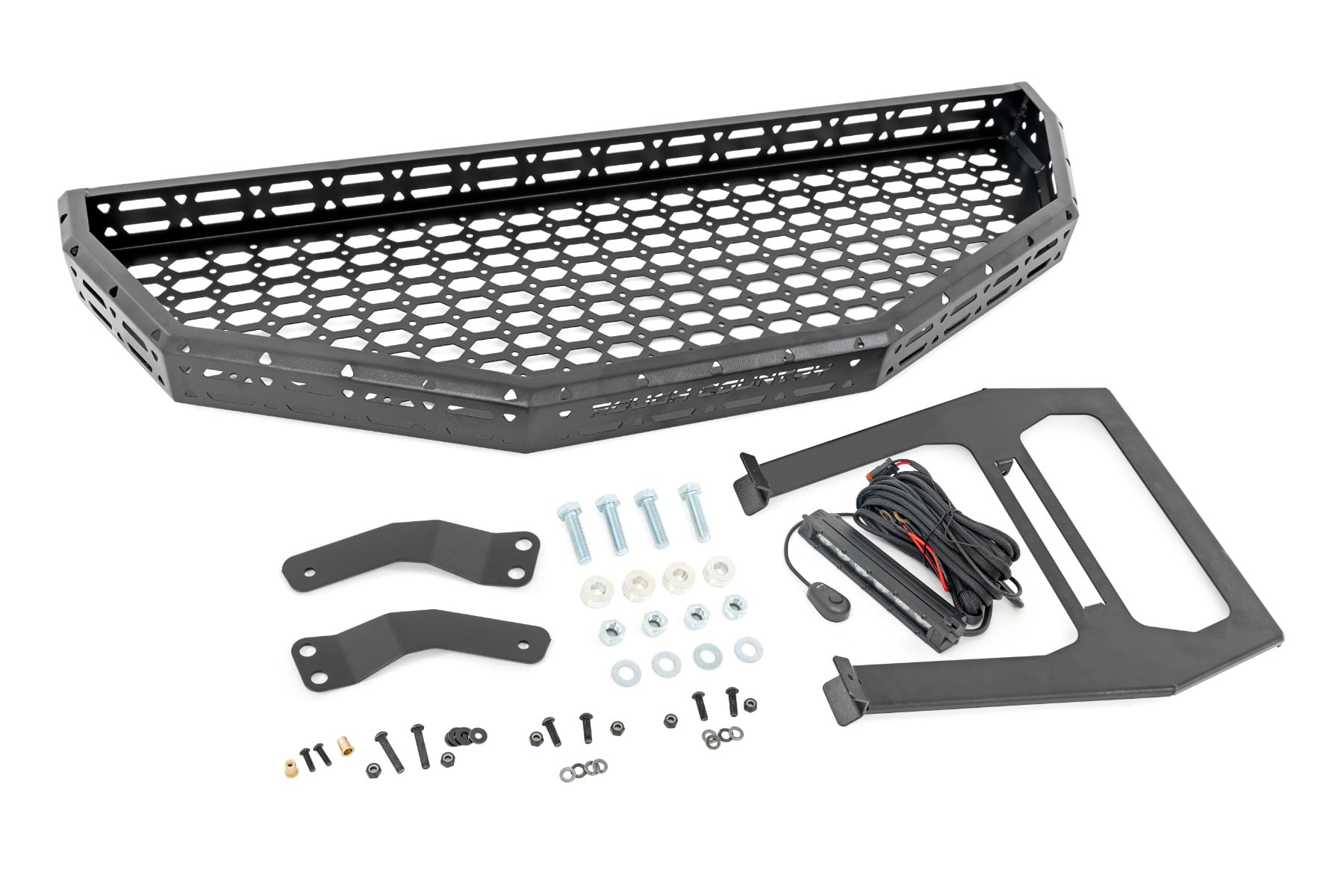 Front Cargo Rack |Black Series LED | 6" Light | Slim Line | Honda Pioneer 1000 — view 5