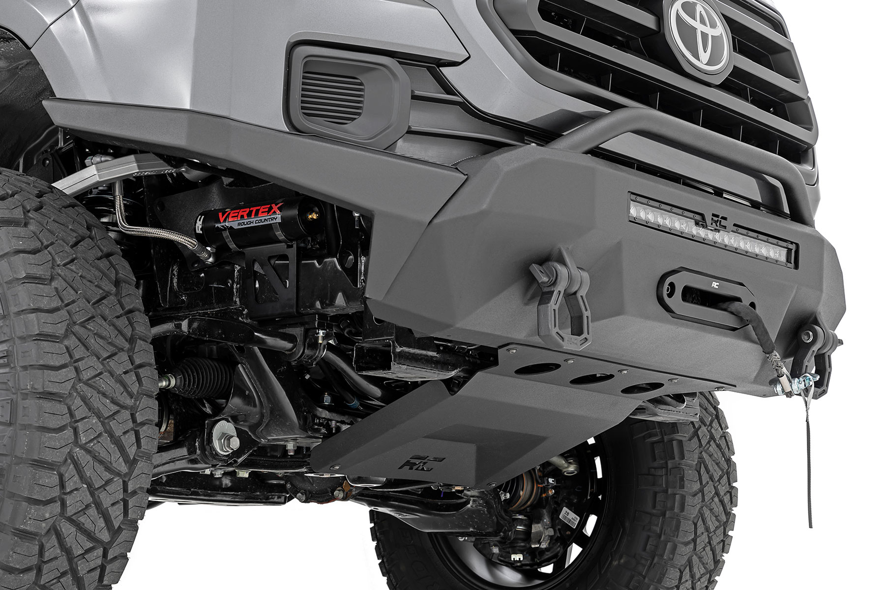 Front Bumper | Hybrid | 20" Blk LED | 9500-Lb Winch Syn | Toyota Tacoma (16-23) — view 5
