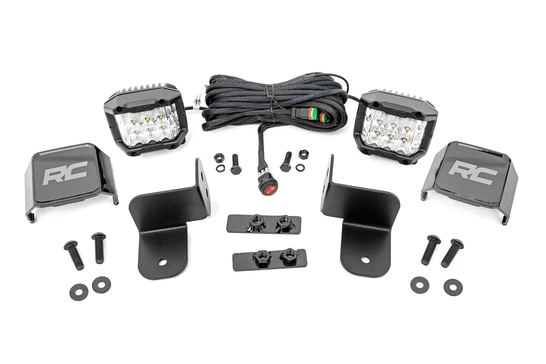 LED Light Kit | Rear Mount | 2" Chrome Pair | Wide Angle | Polaris Ranger XP 1000 — view 2