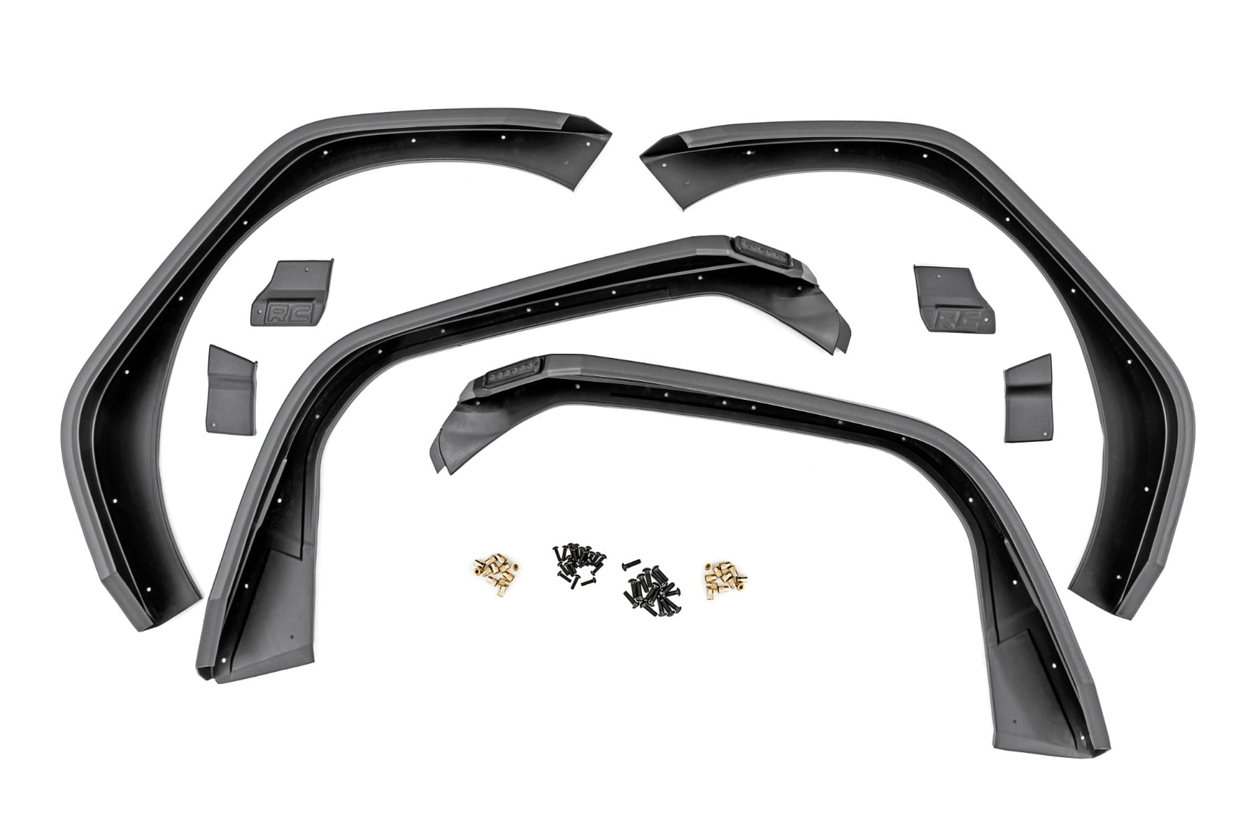 High Clearance LED Flat Fender Flare Kit | UV Treated | Jeep Wrangler JL (2018-2026) — view 2