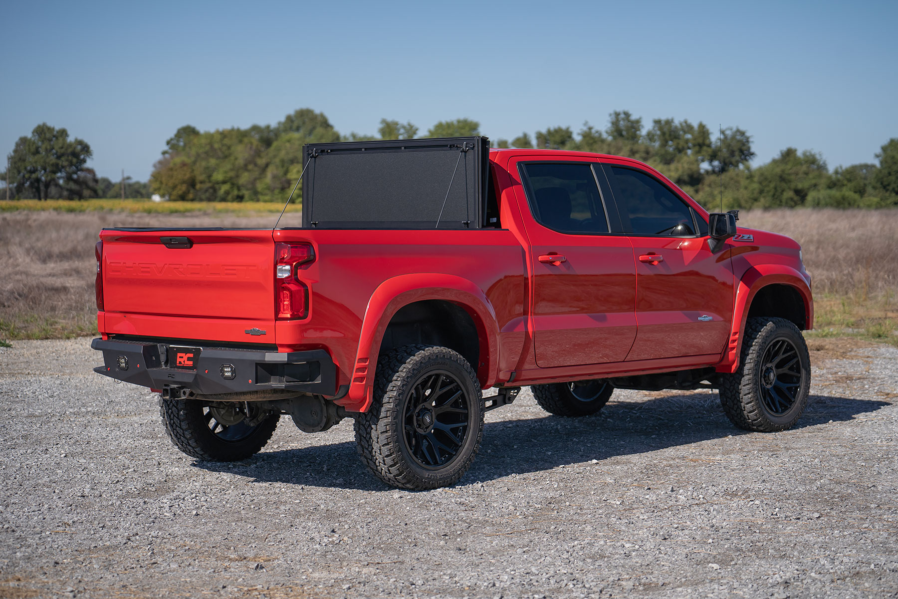 Hard Tri-Fold Flip Up Bed Cover | 5'10" Bed | Chevy/GMC Sierra 1500 (19-26)/Silverado 1500 (19-26) view 5