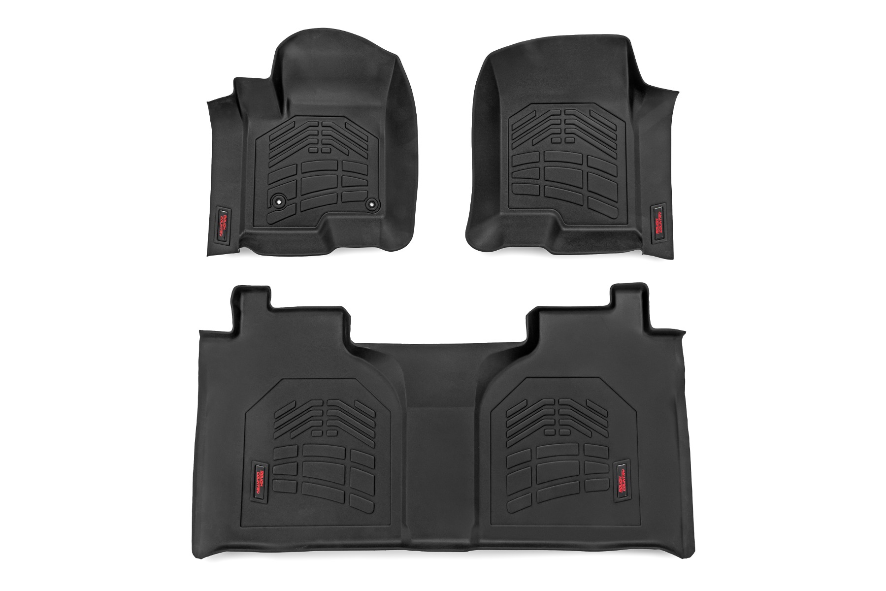 BaseLayer Elite Floor Mats For Chevy Silverado/GMC Sierra Crew Cab (2019-2025) - All-Weather USA Made - View #2