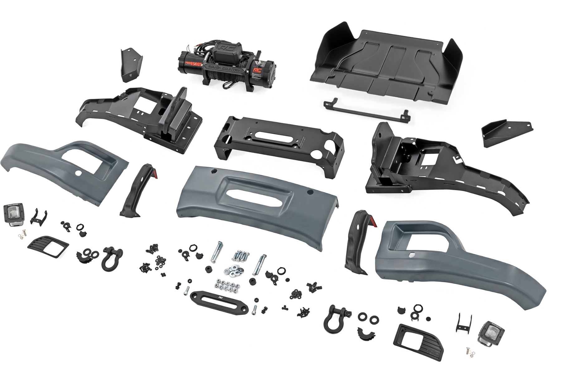 Front FXS Bumper | 12000S | GNO Slate Gray | Chevy Silverado 1500 (23-26) — view 6