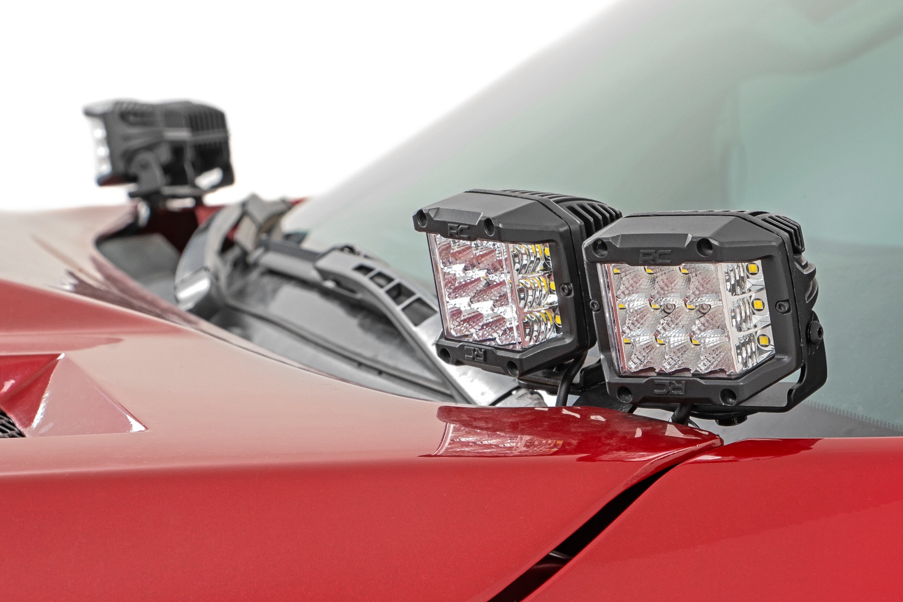 LED Light Kit | Ditch Mount | Dual 2" Black Pairs | Spot/Flood | Toyota Tundra (14-21) — view 2