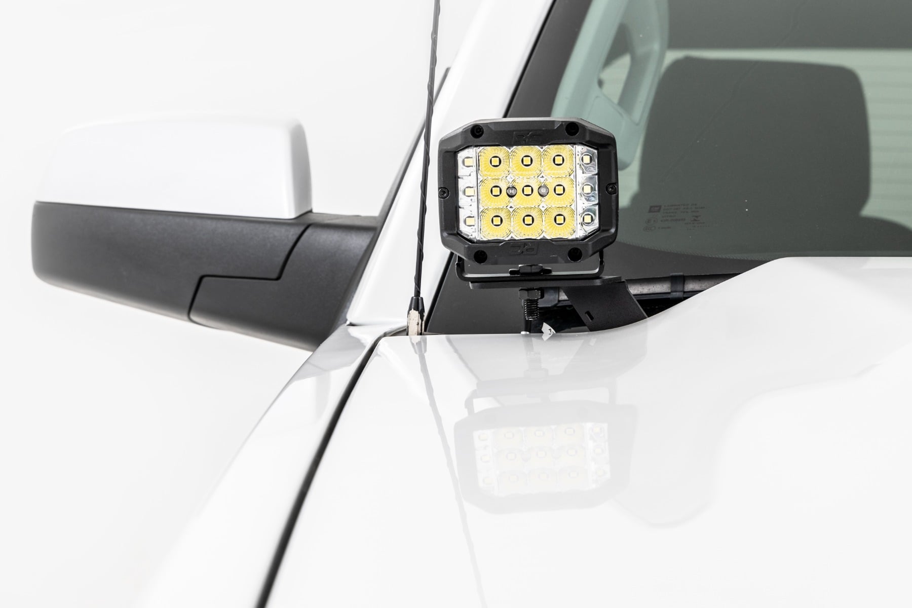 LED Ditch Light Kit | 2in Black Pair | White DRL | Chevy/GMC 1500 (14-18 & Classic) — view 2