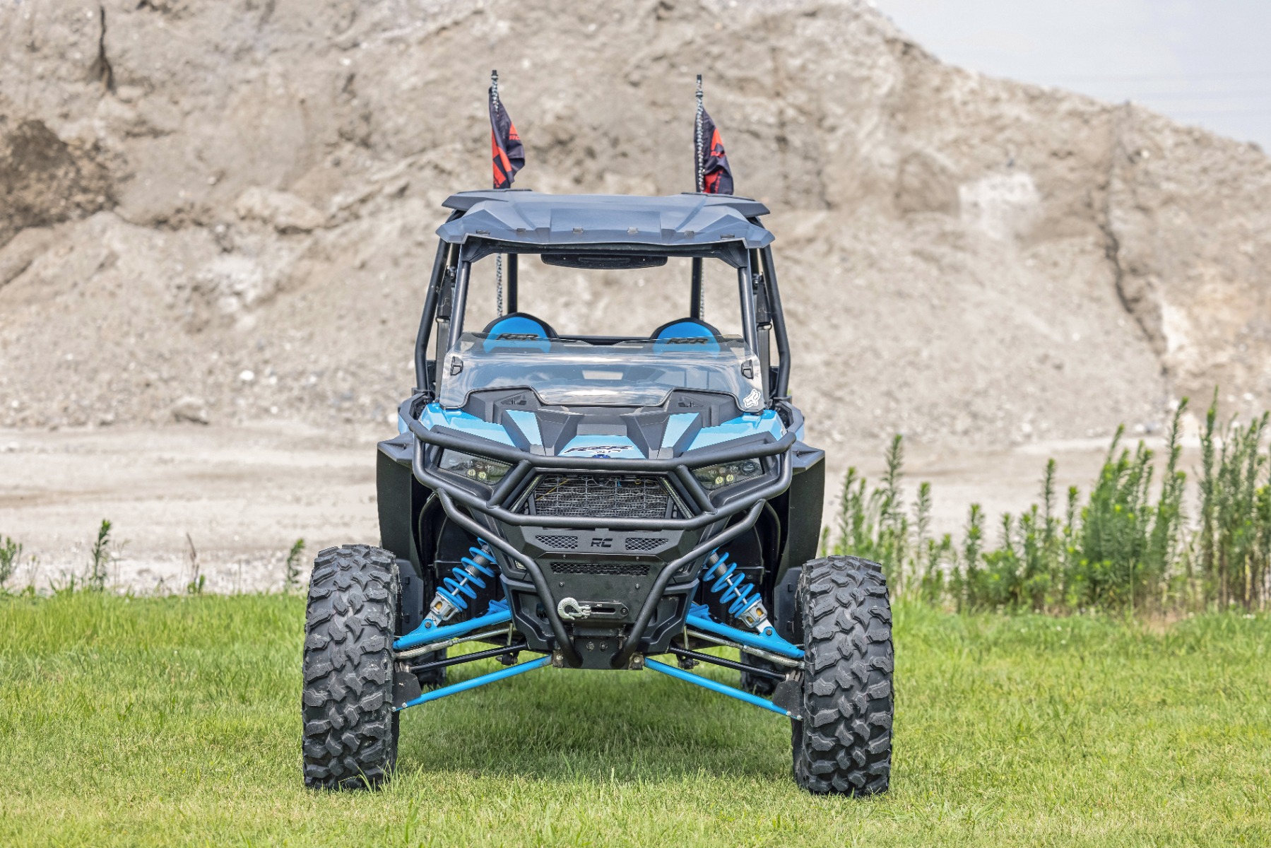 Tubular Bumper | Front | Black Series LED | 6" Light | Slim Line | Polaris RZR XP 1000 6