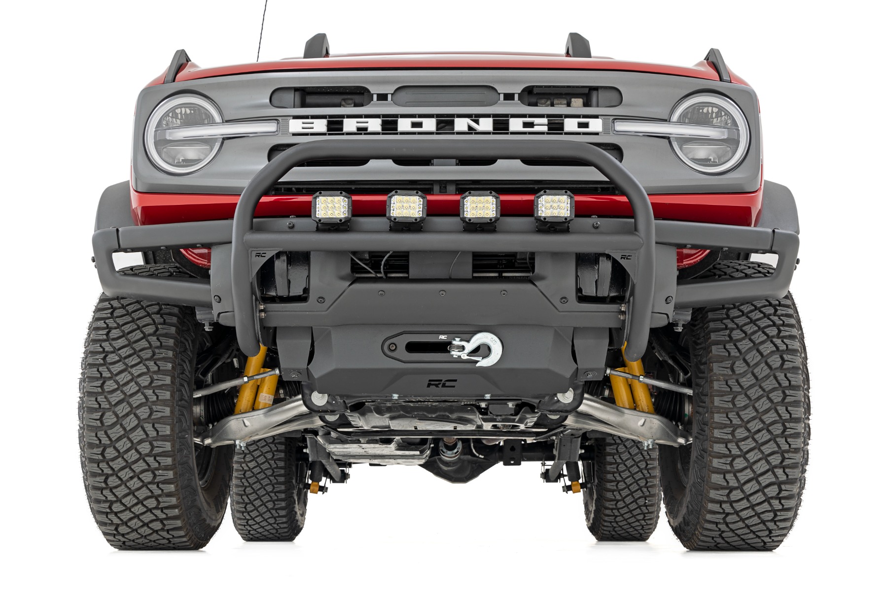 Nudge Bar | 20 Inch Black Single Row LED | OE Modular Steel | | Ford Bronco (21-26) — view 5