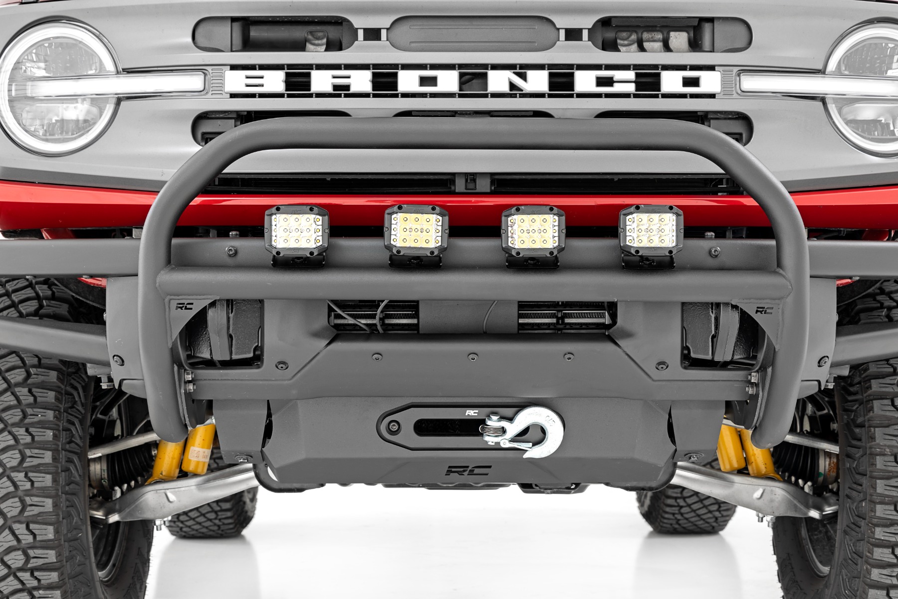 Nudge Bar | 3 Inch Wide Angle Led (x4) | Oe Modular Steel | Ford Bronco (21-26) — view 3