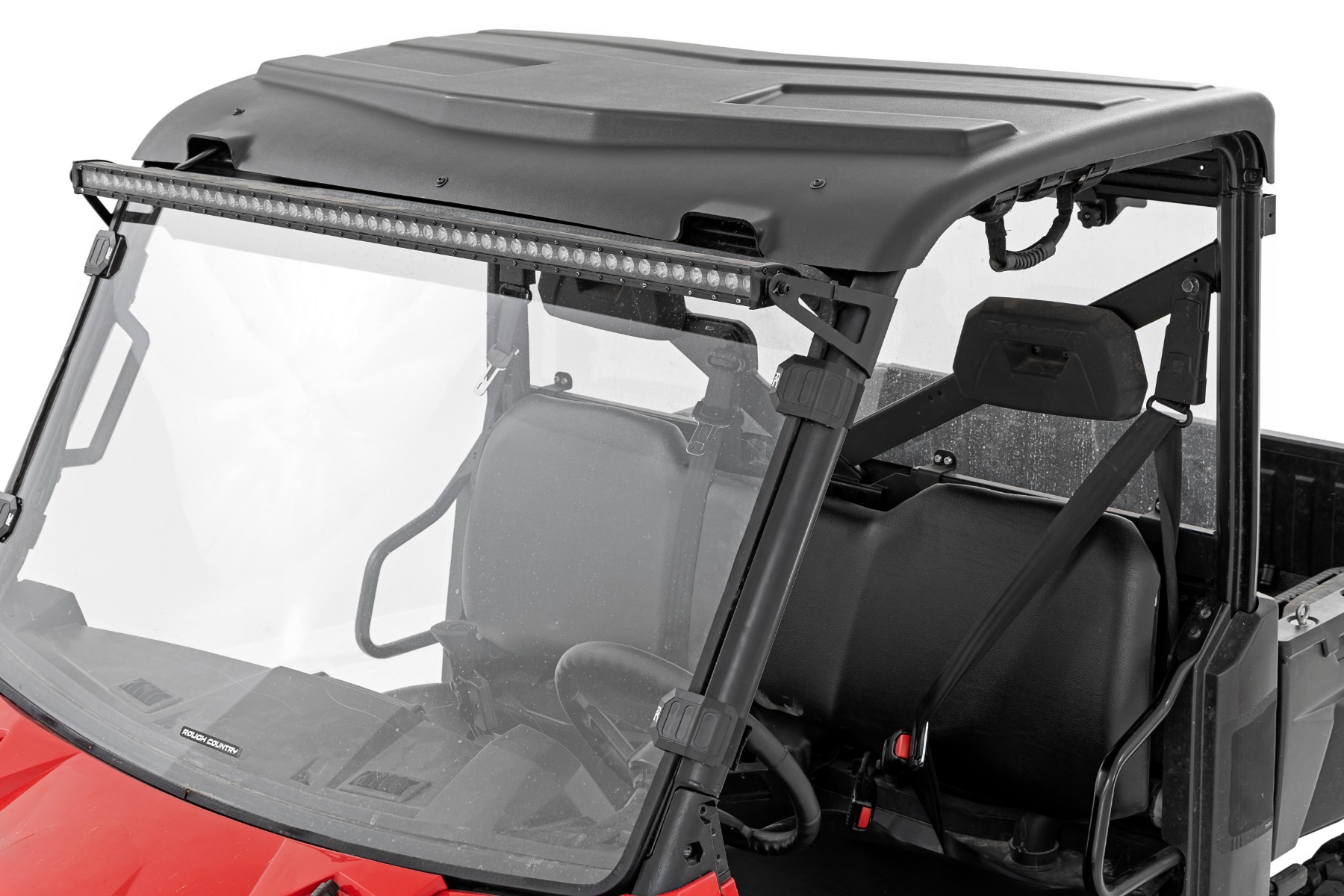 KEMIMOTO Hard Roof Top For Polaris Ranger Crew XP 1000 / 900 / 570 (2015-2025) - 4-Piece HDPE Black