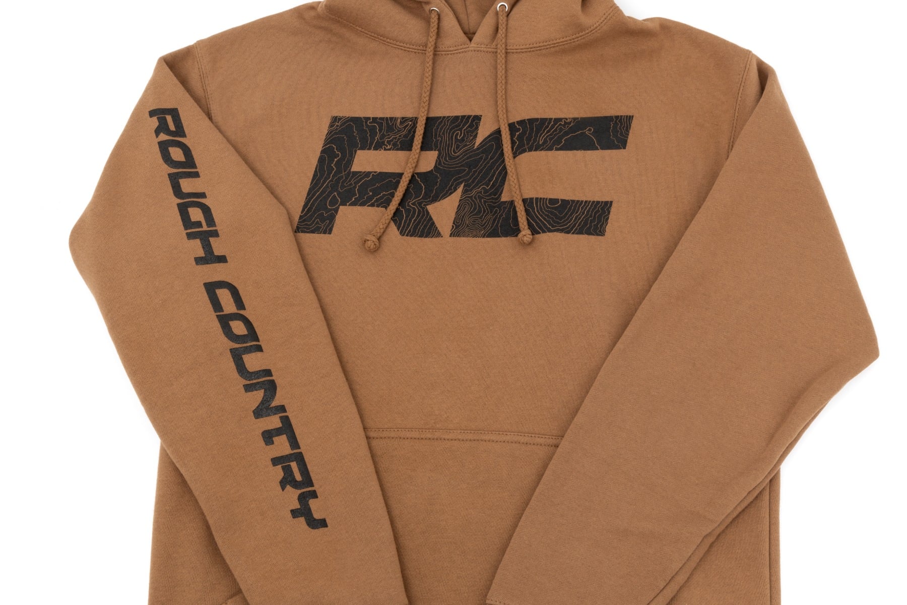 Rough Country Hoodie | RC Topographical Sleeve | Saddle | SM view 3