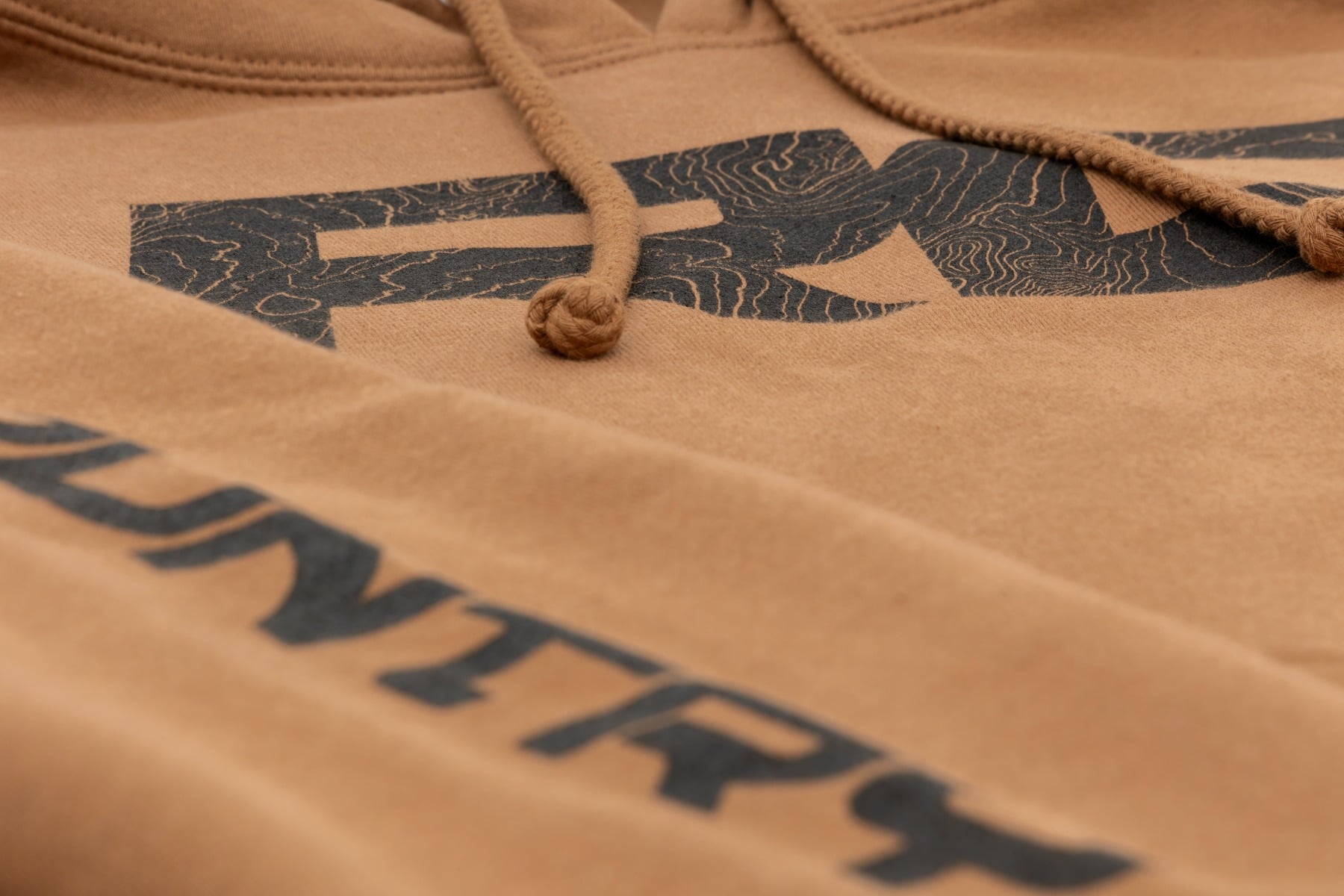 Rough Country Hoodie | RC Topographical Sleeve | Saddle | 2XL view 4