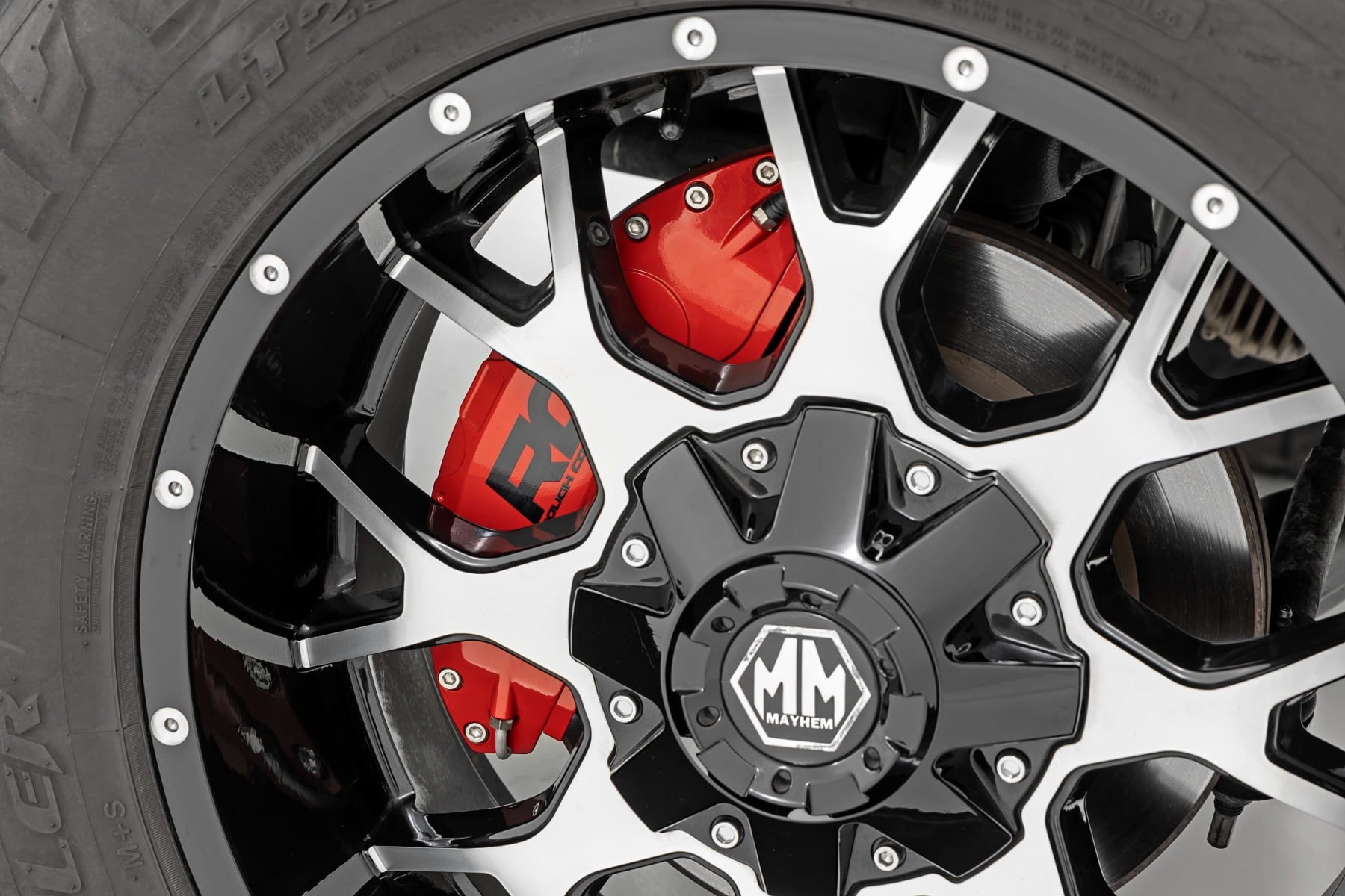 Caliper Covers | Front and Rear | Red | Toyota 4Runner 2WD/4WD (2003-2024) view 2