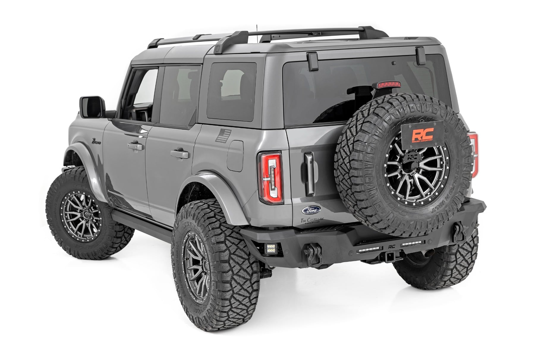 Rear Bumper | Black Series LED | 6" Pair | Slim Line | | Ford Bronco (21-26) — view 3