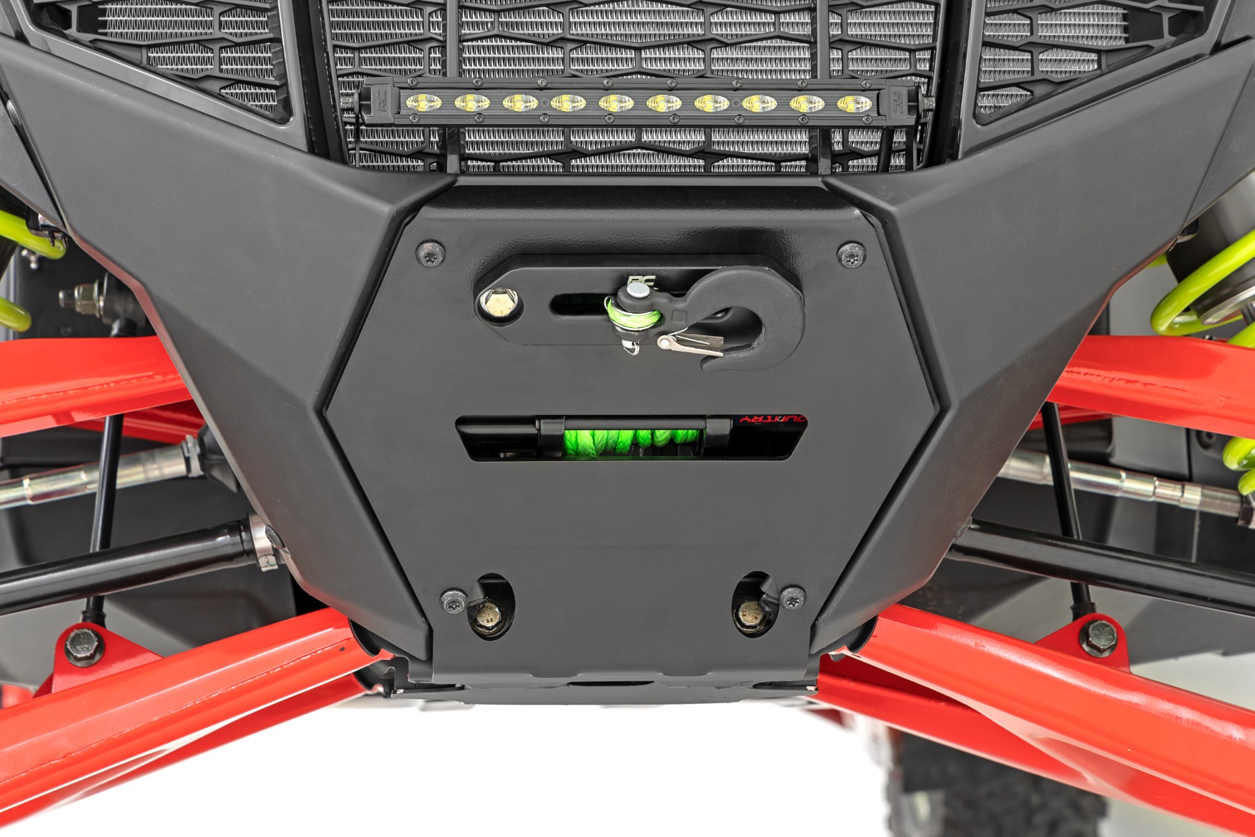 LED Light | Winch Mount | RS6500S | 10" Black Slimline | Polaris RZR Pro R — view 2