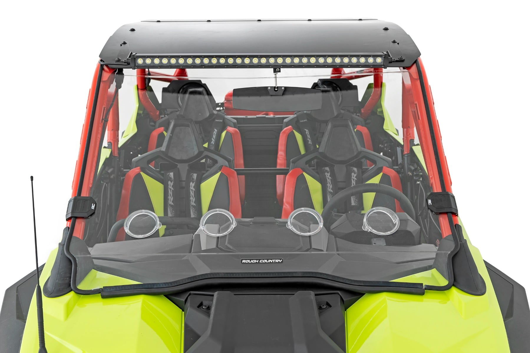Vented Full Windshield | Scratch Resistant | Polaris RZR Turbo R — view 2