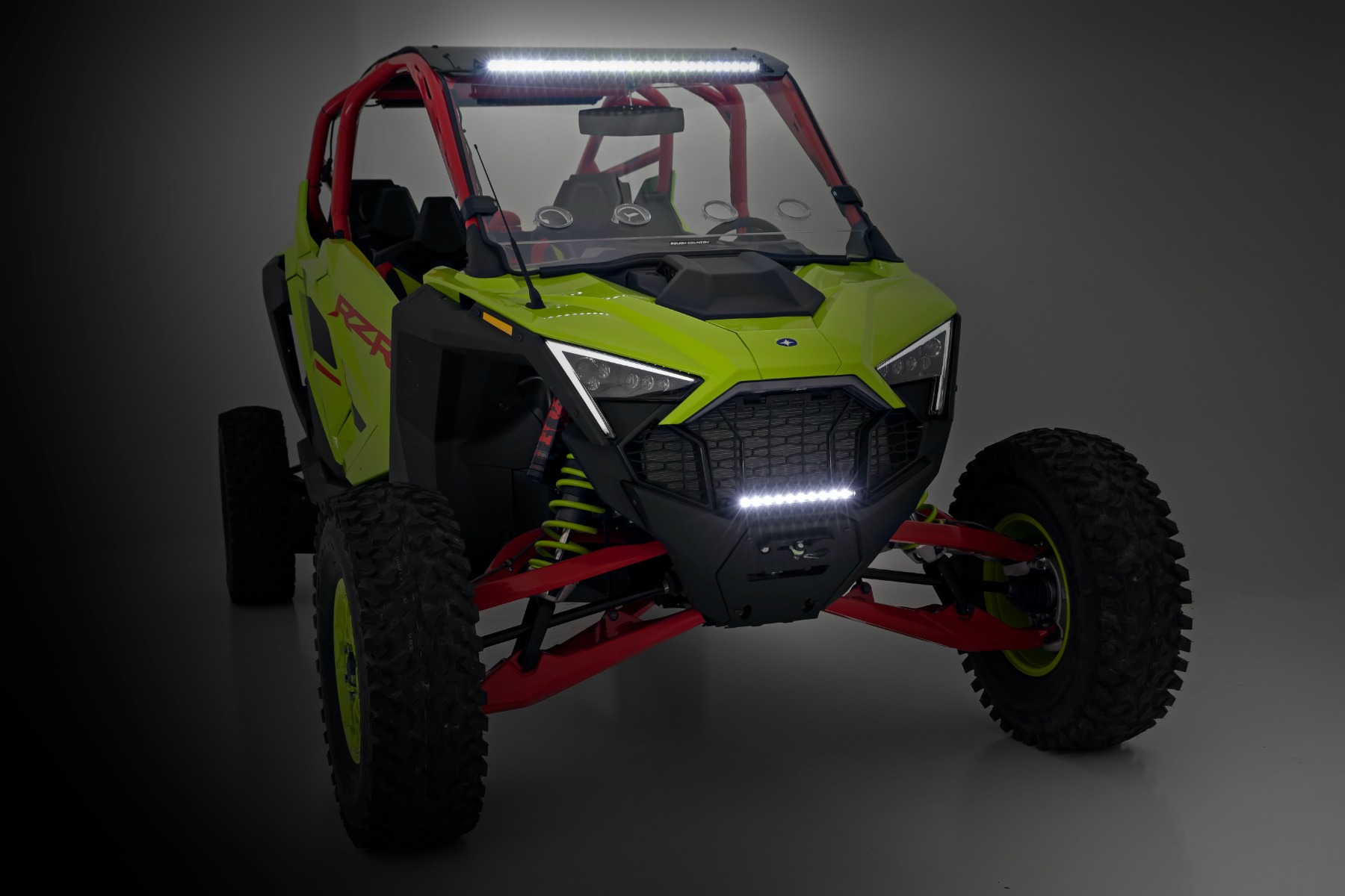 LED Light | Winch Mount | RS4500S | 10" Black Slimline | Polaris RZR Pro R — view 5