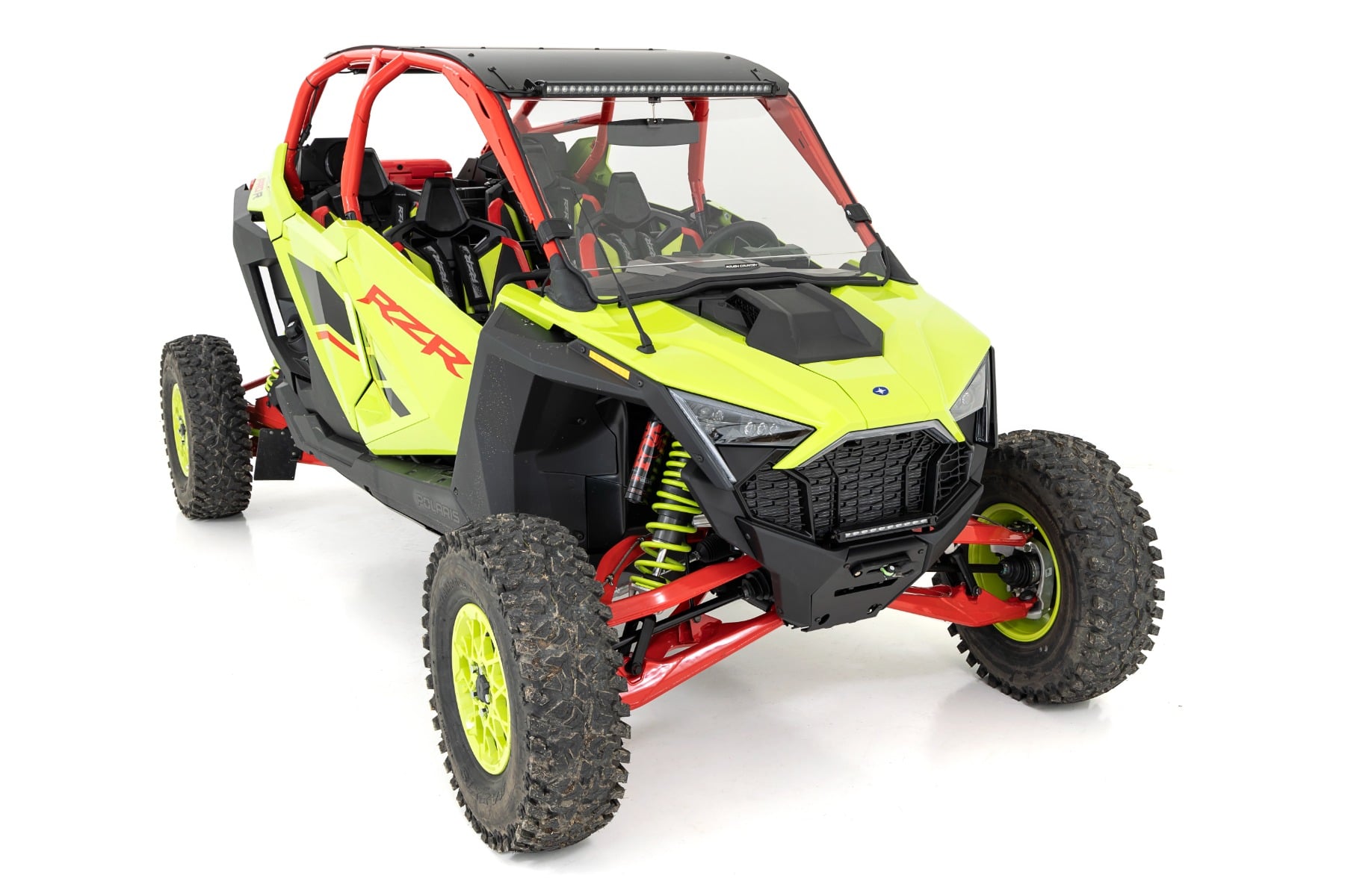 LED Light | Winch Mount | Front | 10" Black Slimline | Polaris RZR Pro R — view 6