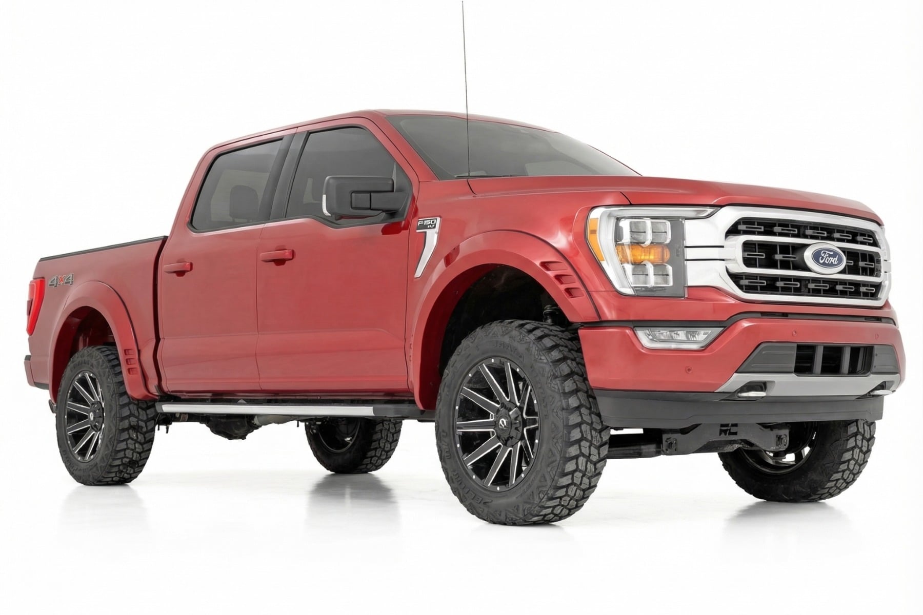 SF1 Fender Flares | EA Hot Pepper Red | Ford F-150 2WD/4WD (2021-2026) — view 2