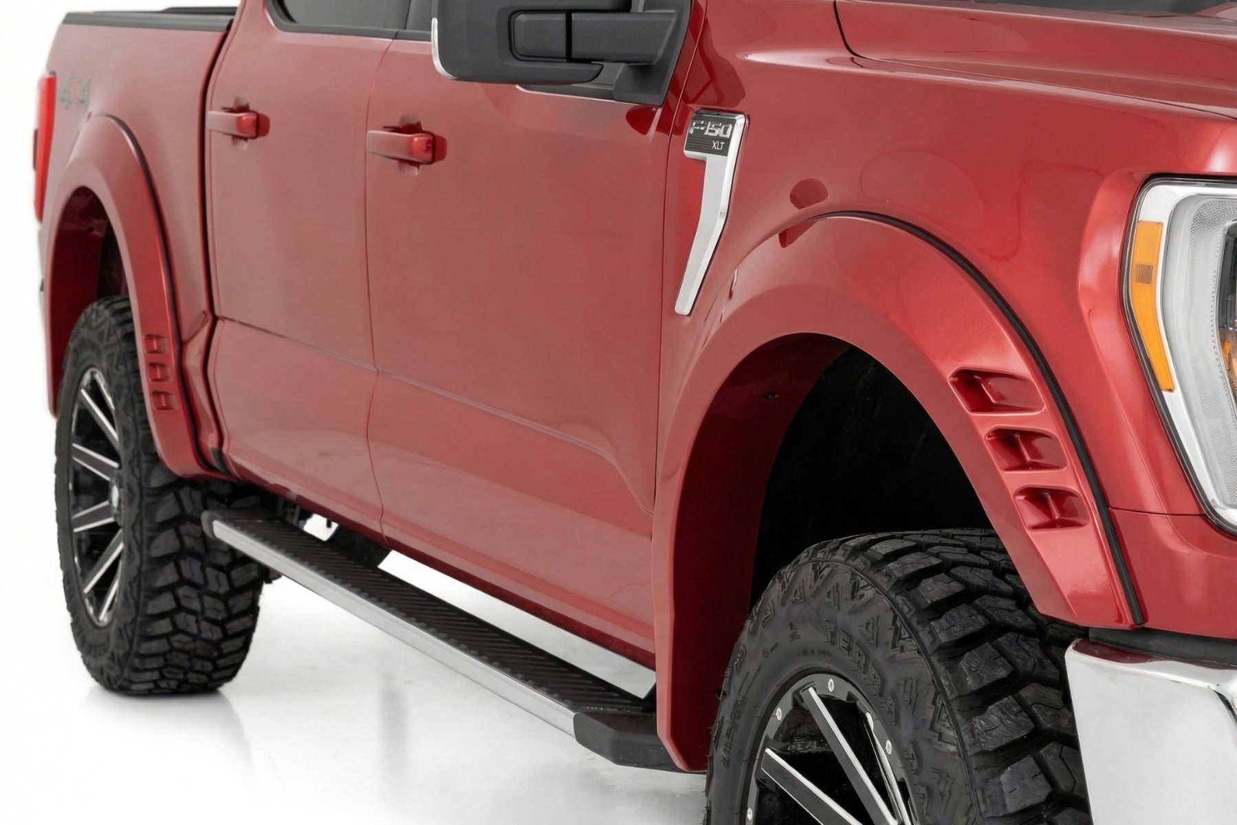 SF1 Fender Flares | EA Hot Pepper Red | Ford F-150 2WD/4WD (2021-2026) — view 4