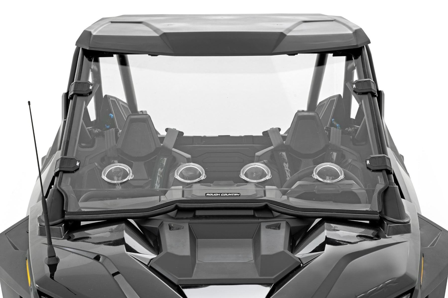 Vented Full Windshield | Scratch Resistant | Polaris RZR Turbo R 4 — view 4