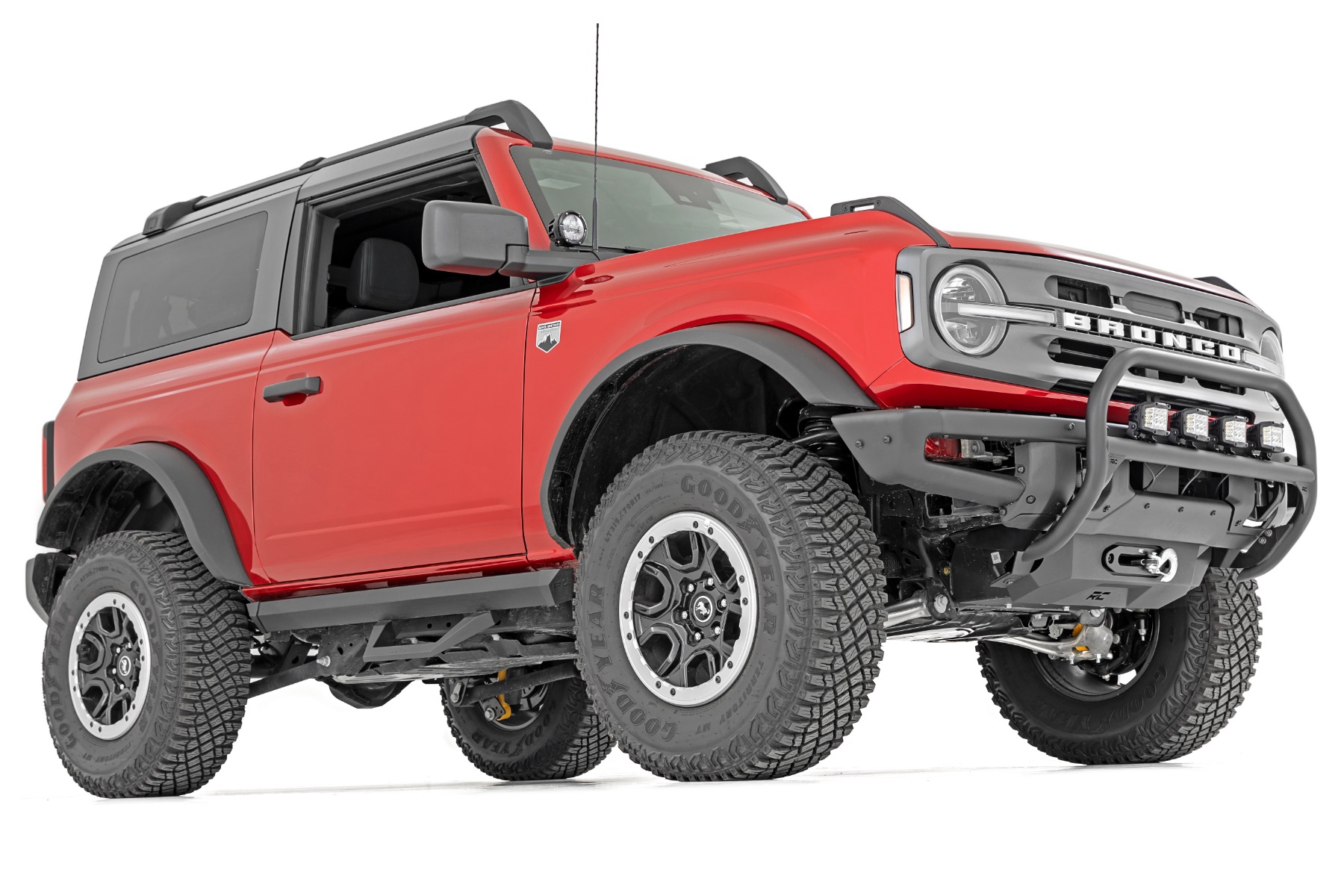 Nudge Bar | 4 Inch Round Led (x4) | OE Modular Steel | Ford Bronco 4WD (21-26) — view 4