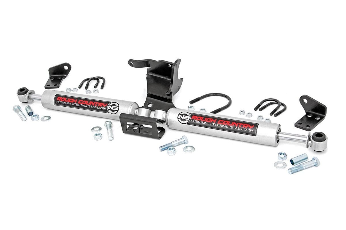 N3 Steering Stabilizer | Dual | 2.5-8 Inch Lift | Jeep