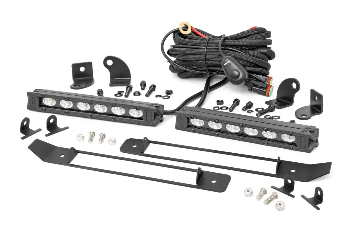 Dual 6in LED Grille Kit | Black Slimline | Ram 1500 2WD/4WD (2019-2024) — view 6