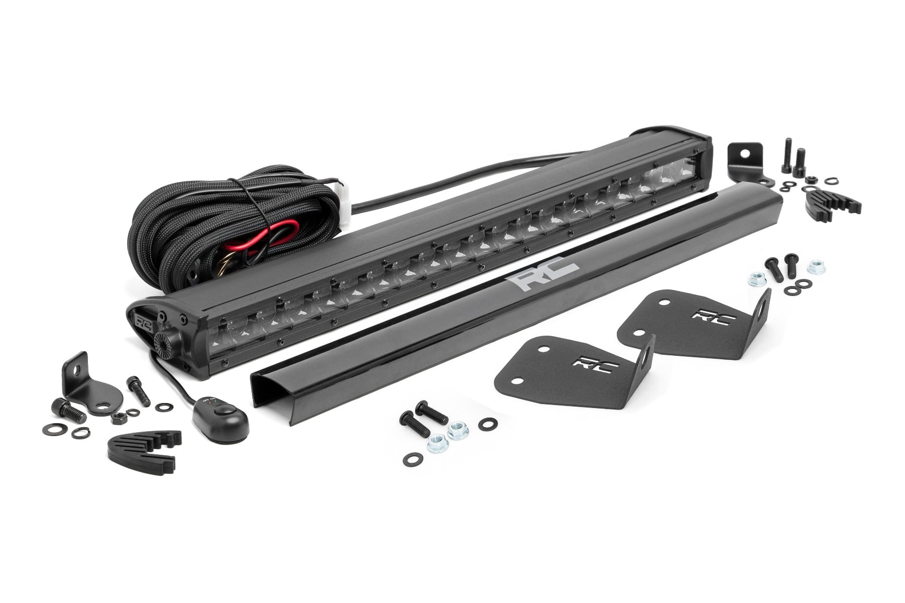 LED Light Kit | Bumper Mount | 20" Black Single Row | Ford Bronco Sport (21-26) view 2