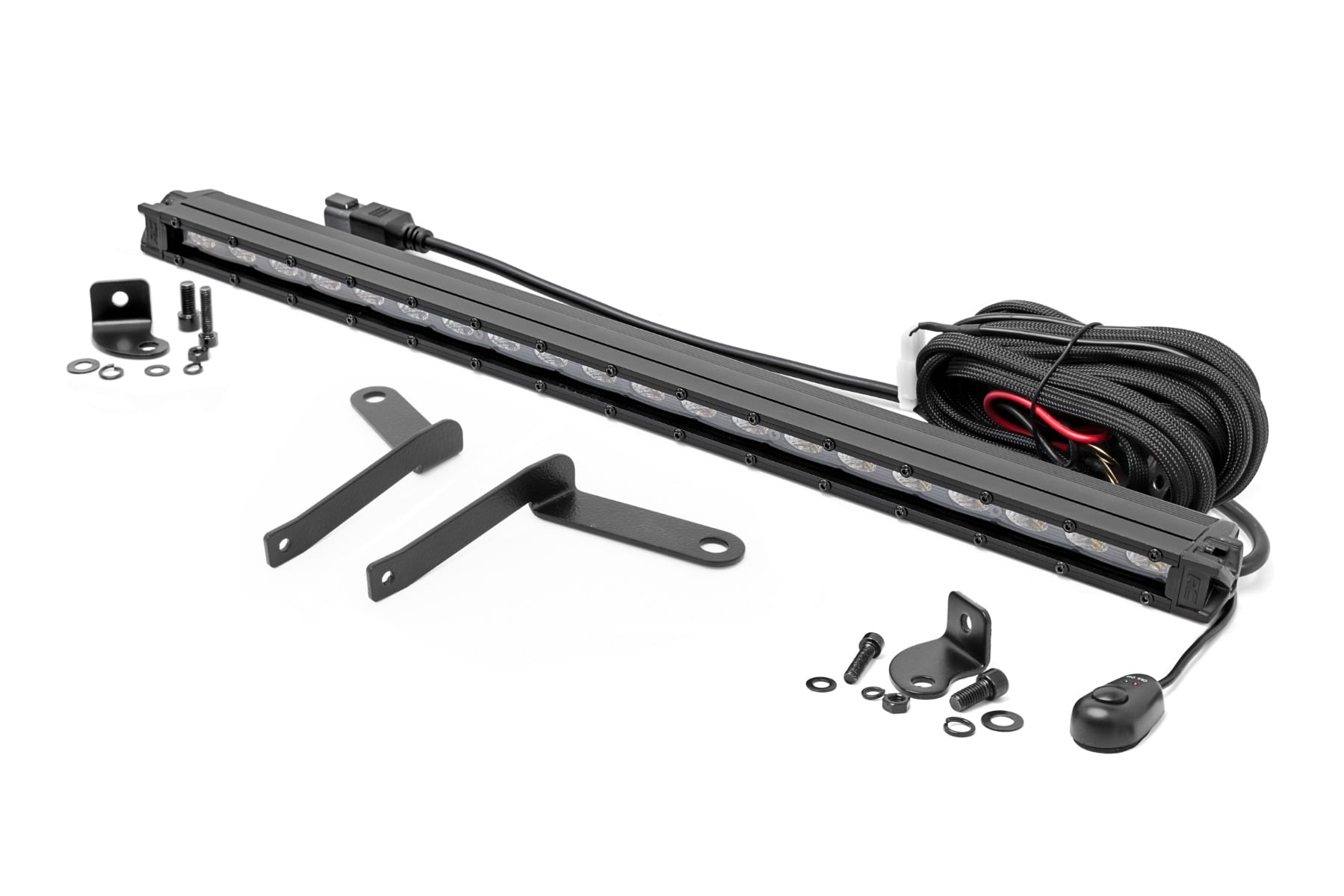 LED Light Kit | Bumper Mount | 20" Black Slim Line | Toyota Tundra (22-26) — view 2