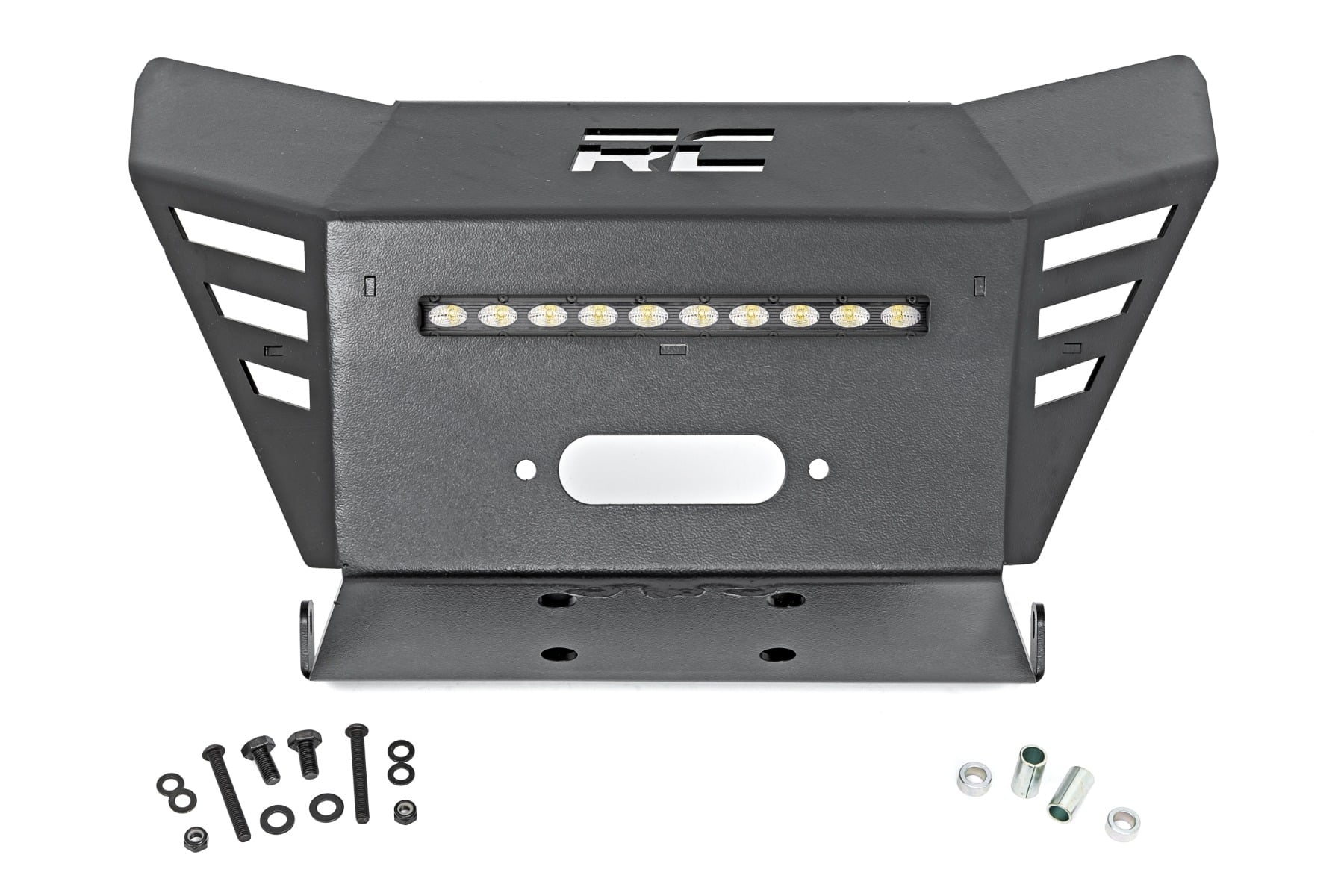 Winch Plate | 10" Black Slimline | Honda Pioneer 520 view 5
