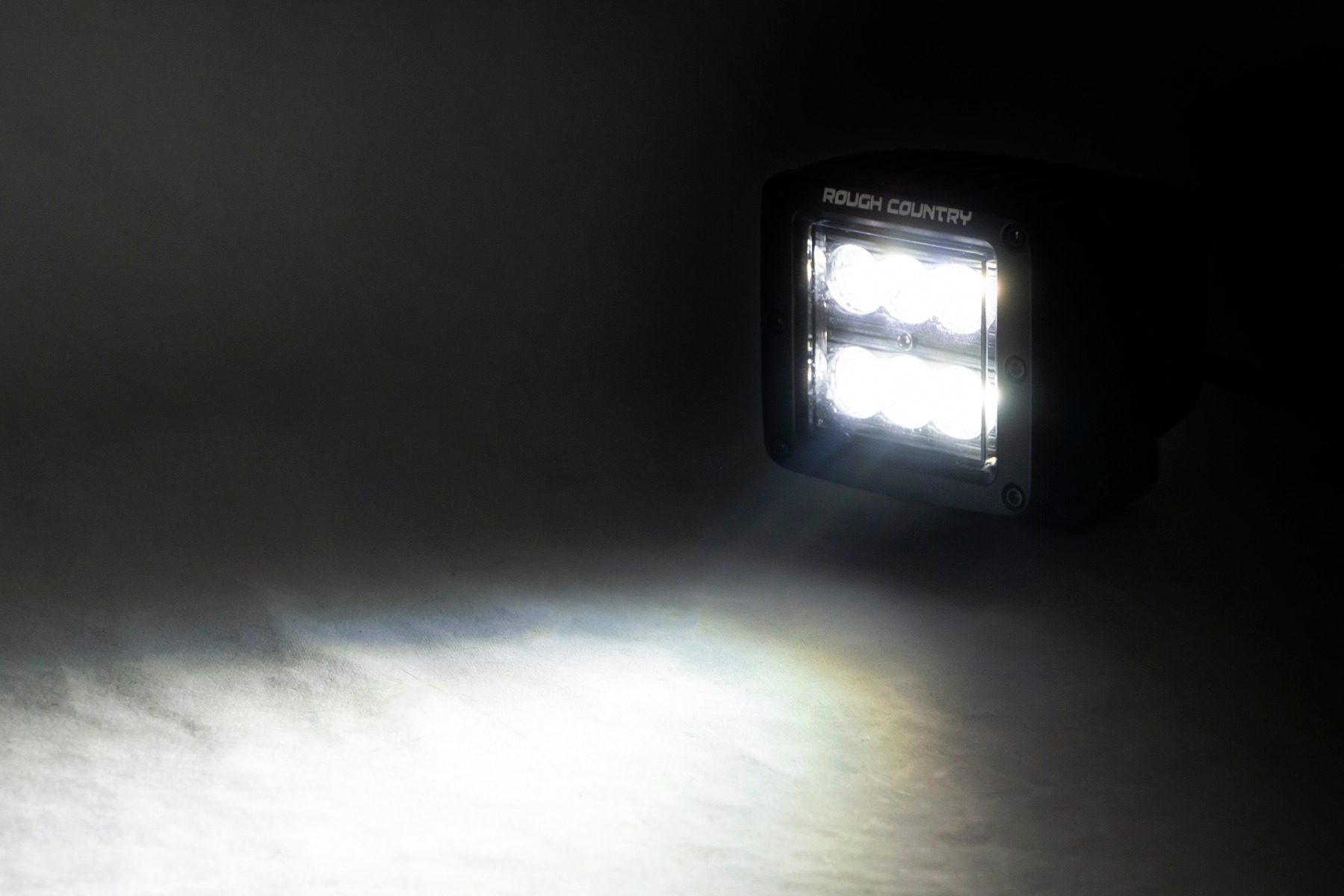 2 Inch Black Series LED Light Pods  | Pair | Flood view 2