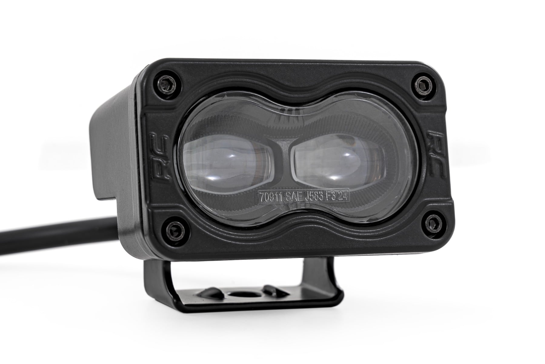 3x1.75 Inch Black Series | Yellow | LED Slim Aux | SAE Fog | Pair — view 2