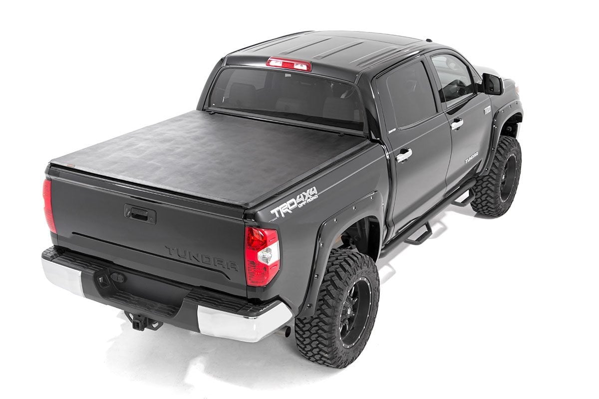 Soft Tri-Fold Bed Cover | 5'7" Bed | No OE Rail | Toyota Tundra (07-21) — view 2