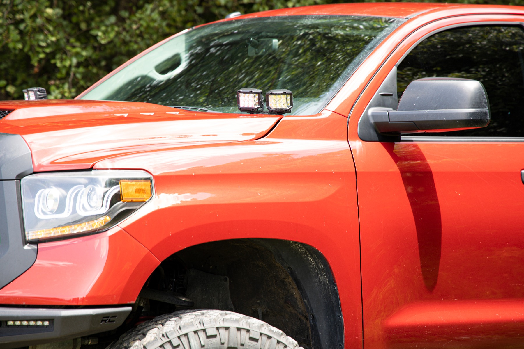 LED Light Kit | Ditch Mount | Dual 2" Black Pairs | Flood | Toyota Tundra (14-21) — view 6