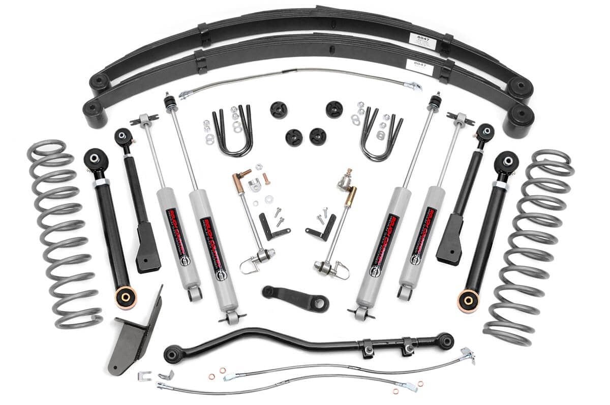 4.5 Inch Lift Kit | RR Springs | X-Series | Jeep Cherokee XJ 2WD