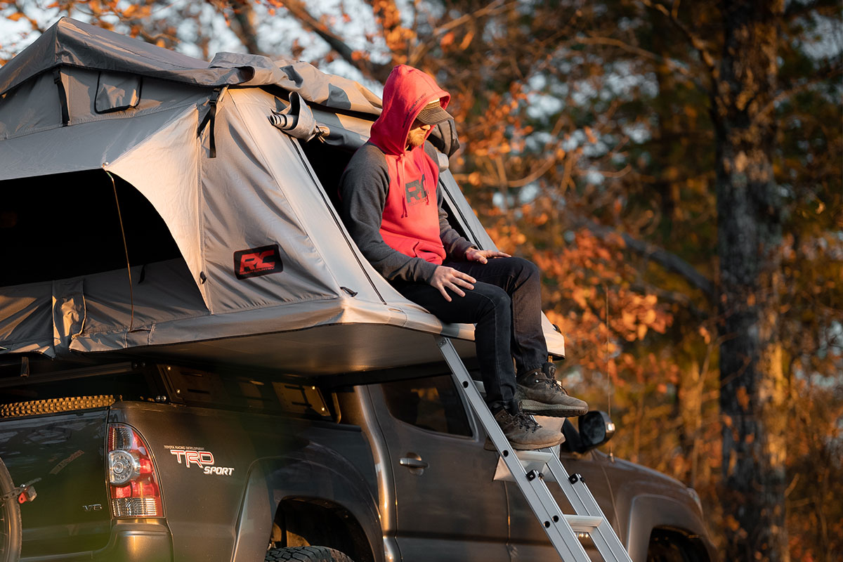 Rough Country Hoodie | Heater | Red/Gray | MD — view 6