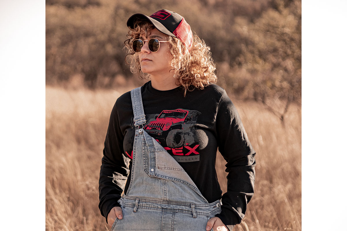 Rough Country T-Shirt | Long Sleeve | Vertex | Black | SM — view 4