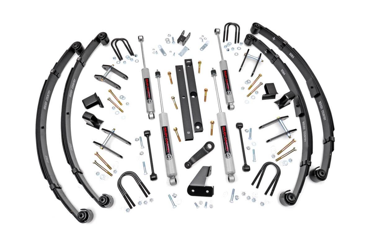 パーツ ROUGH COUNTRY Amazon.com: Rough Country 2.5 Inch Leveling Kit with M1