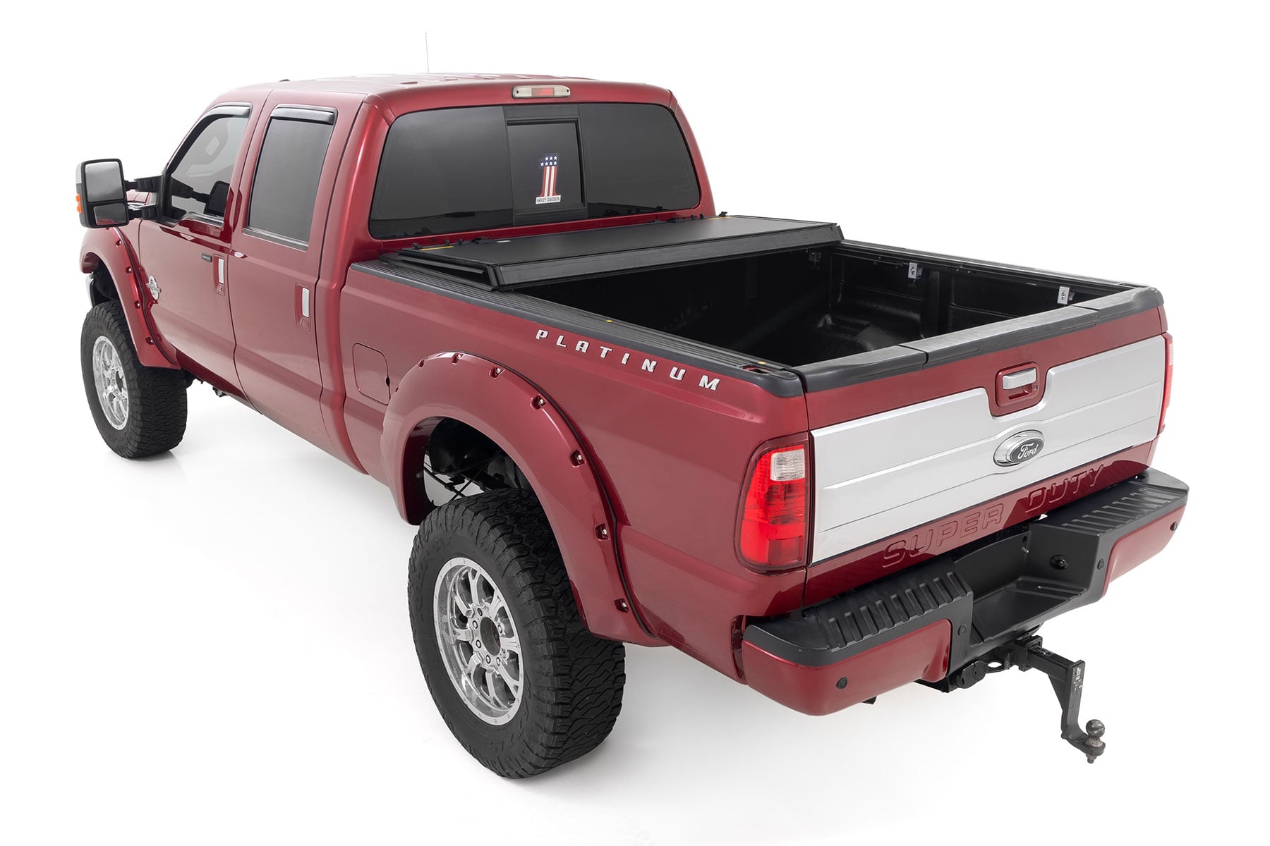 Hard Tri-Fold Flip Up Bed Cover | 6'10" Bed | Ford F-250/F-350 Super Duty (99-16) view 4