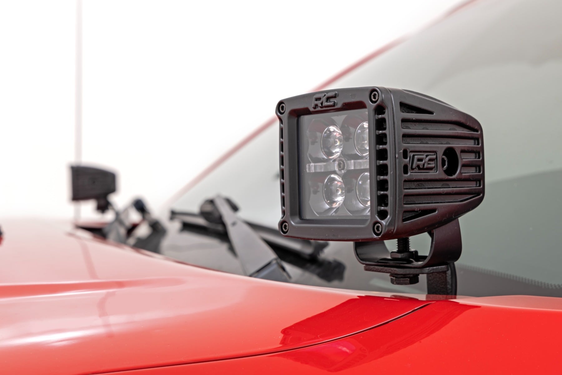 LED Light Kit | Ditch Mount | Black Series Round | 3.5 Inch | Amber DRL | Toyota Tacoma (05-15) view 2