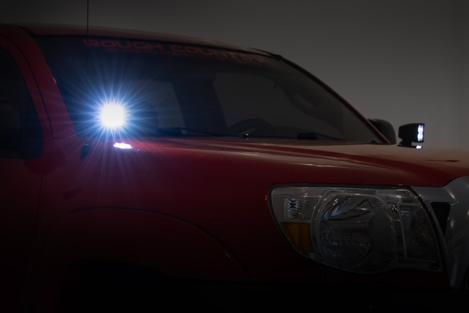 LED Light Kit | Ditch Mount | 2" Black Pair | Amber DRL | Toyota Tacoma (05-15) view 5